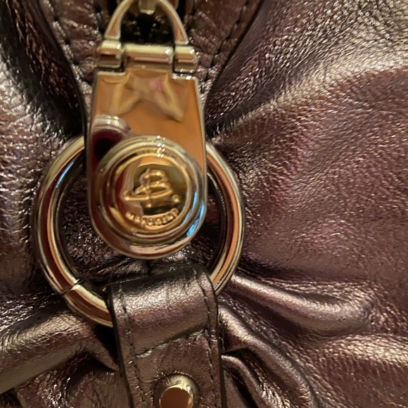 b. makowsky Handbags - B Makowsky silver metallic handbag